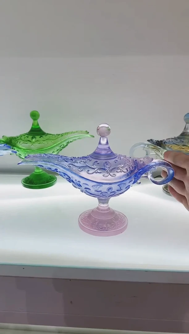 手工艺品琉璃古法琉璃阿拉丁神灯香炉