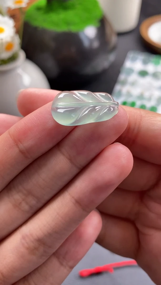 散珠翡翠冰种叶子