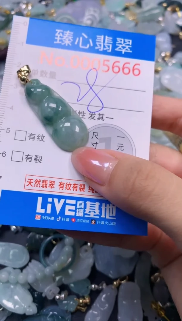 吊坠(不含链)未镶嵌翡翠5666