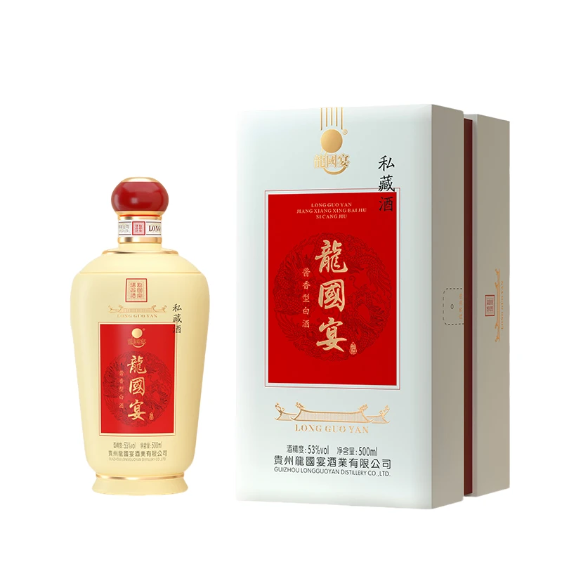 龙国宴 私藏版 礼盒装婚宴 纯粮酿造醇厚酱香酒53%Vol500ml