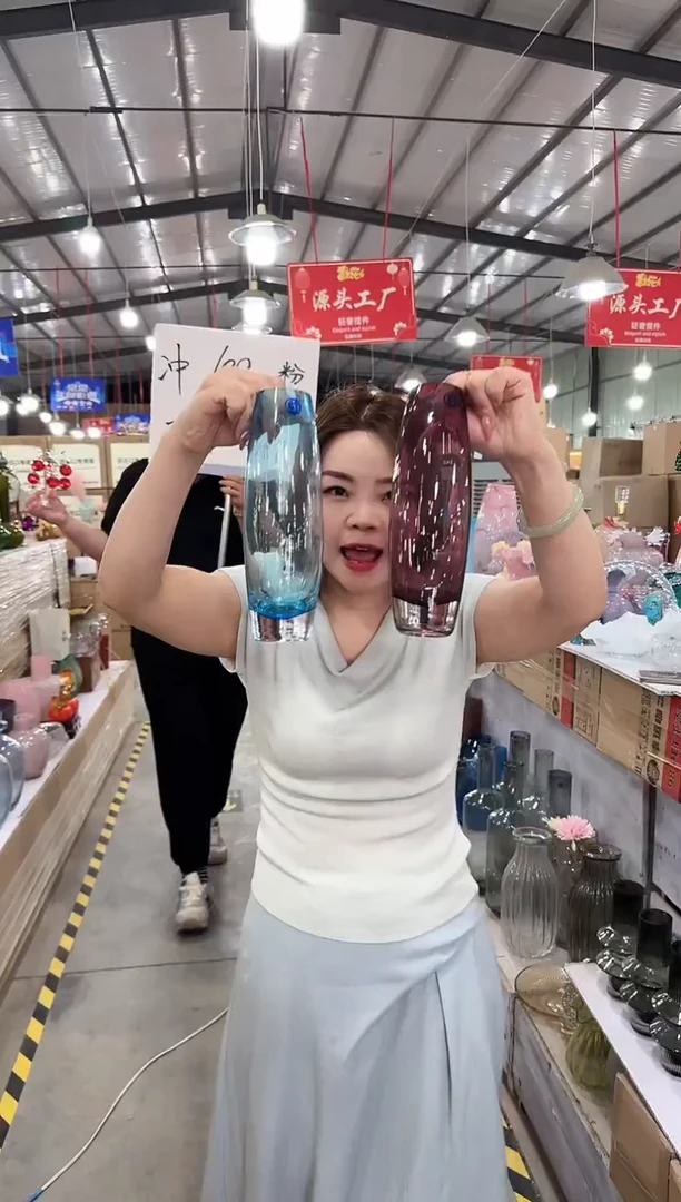 琉璃手工艺品优选花瓶花器D-早23