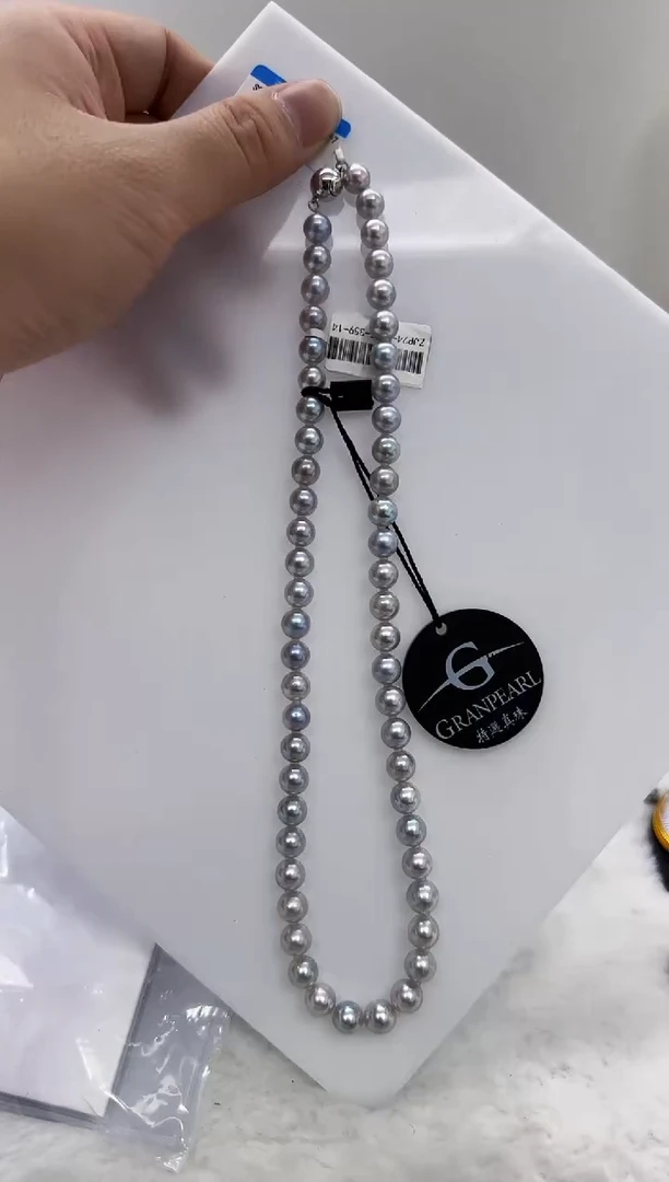 【闪购商品】海水珍珠DA银S925镶嵌ss068 项链带大证7