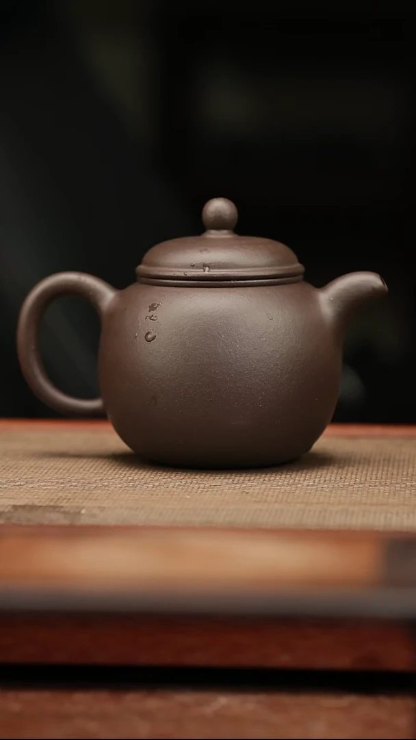 茶壶紫砂匏尊壶330毫升 原矿紫泥