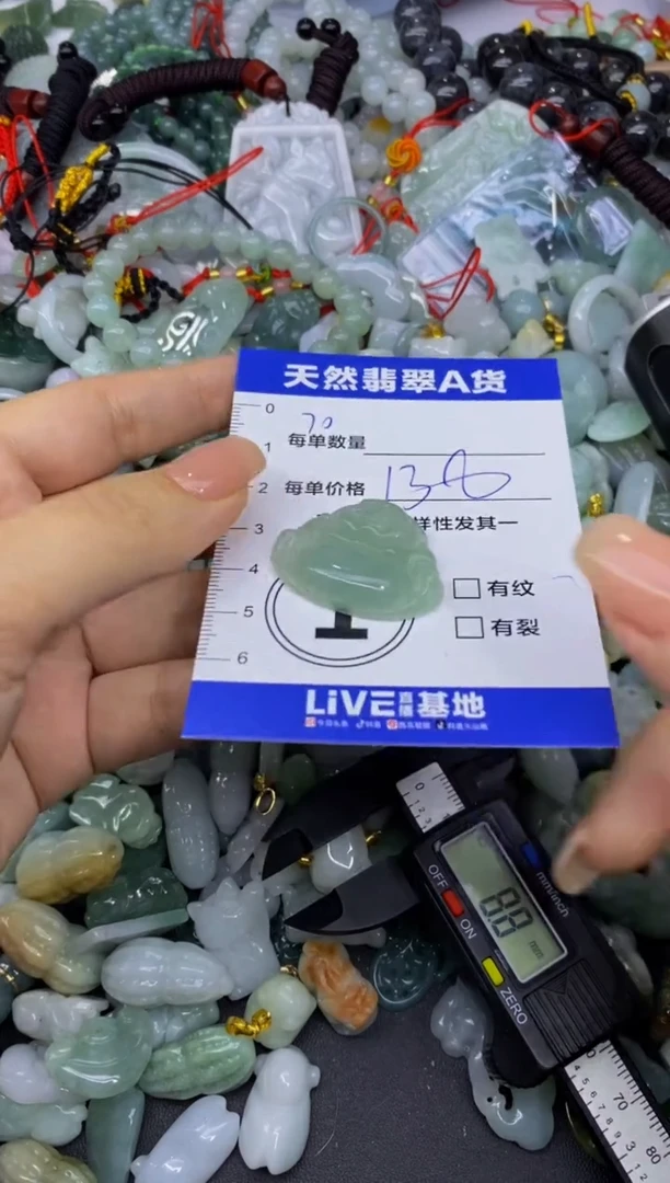 颈饰未镶嵌翡翠小****u天然翡翠A货批量多样性发一件