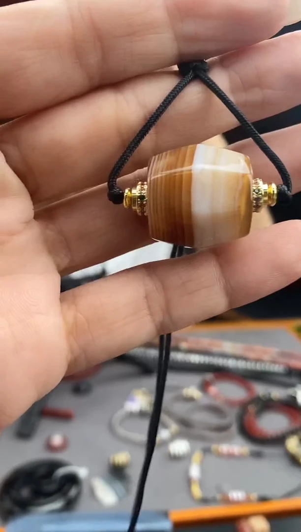 玛瑙/玉髓颈饰未镶嵌-1002-136 Y多样性发