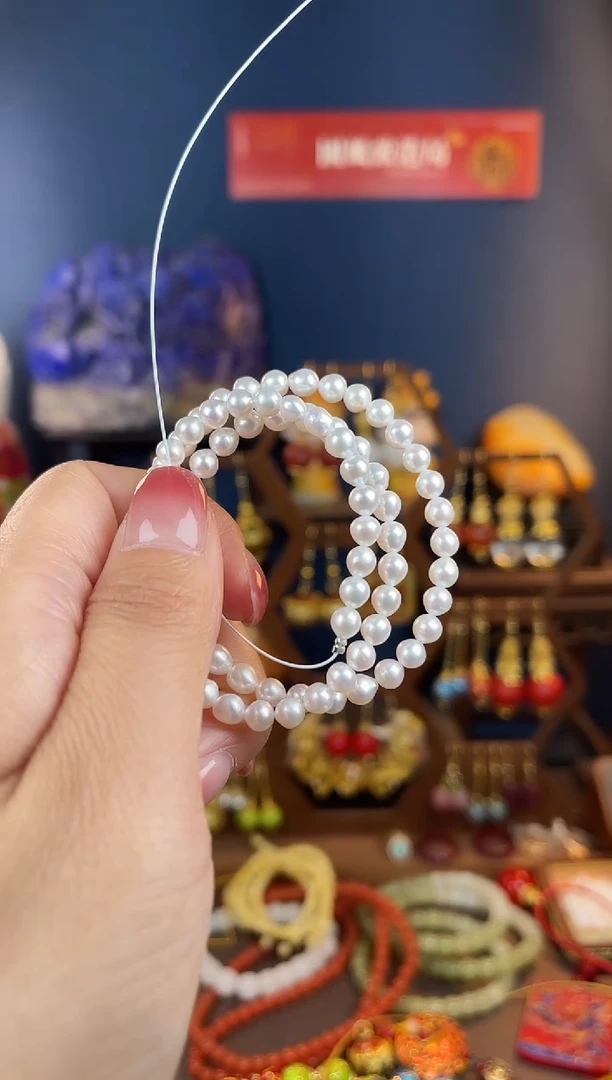 未镶嵌项链淡水珍珠暖*，135项链