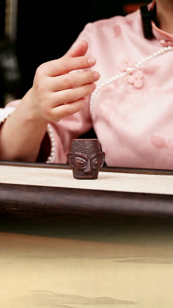 【闪购商品】紫砂茶宠原矿紫泥三星堆盖置