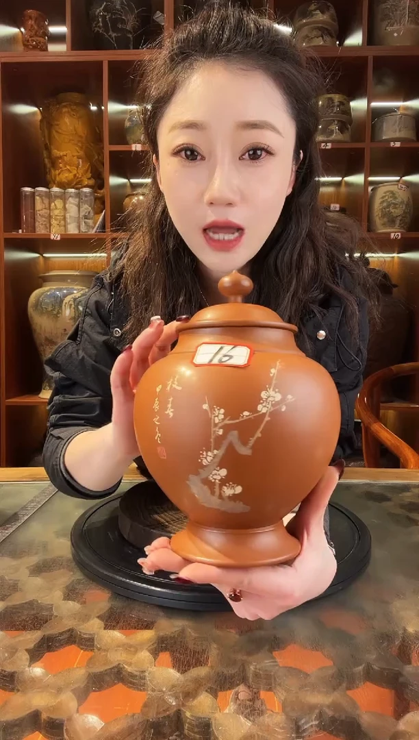 【闪购商品】缸云南建水紫陶复烧小茶罐@16