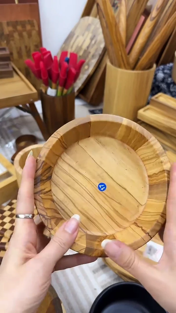 橄榄木中号碗不退不换