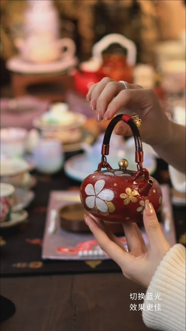 焦白轩小雏菊提梁壶