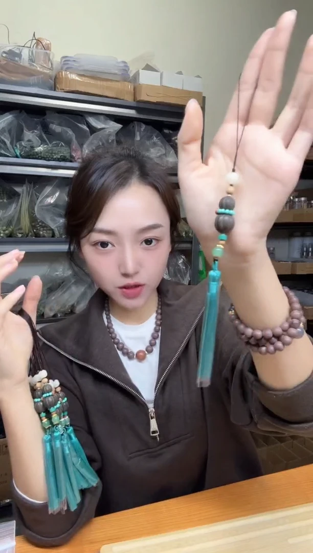 泥塑尼木藏香葫芦合香挂坠