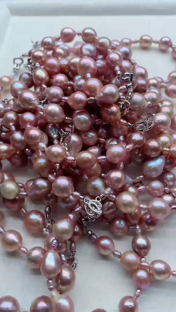 合金手链淡水珍珠多样性发其一，非无暇