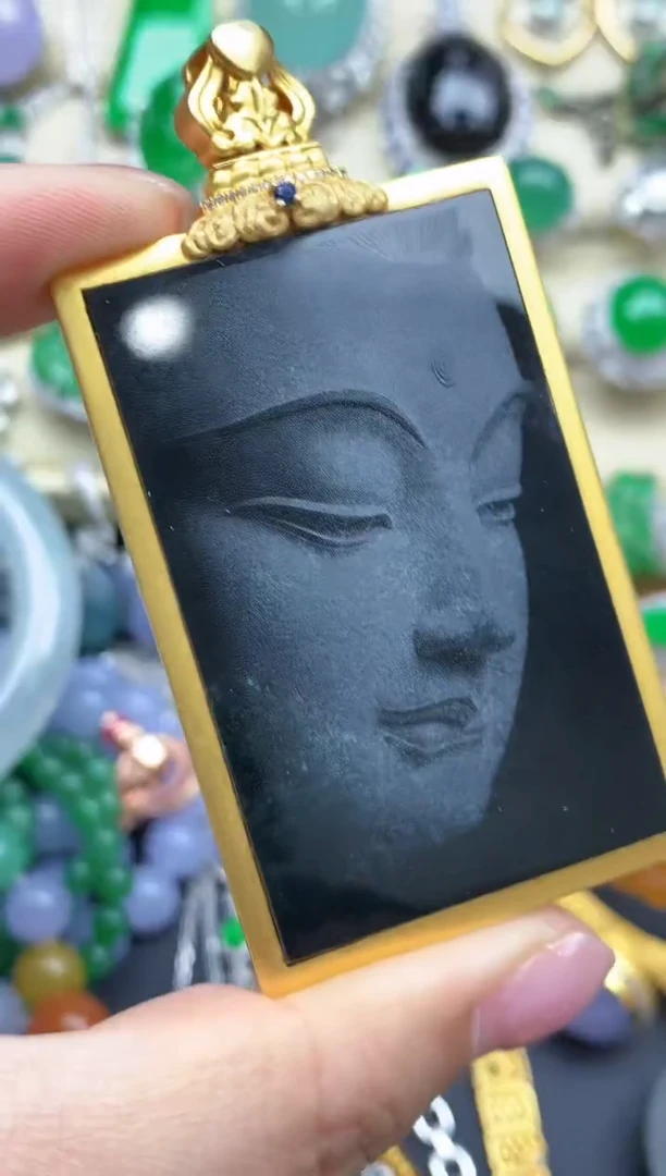 【闪购商品】翡翠颈饰18K金镶嵌773--中国好珍宝