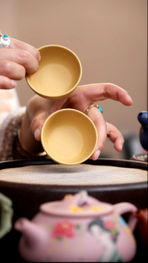 茶壶紫砂本山绿小杯2个