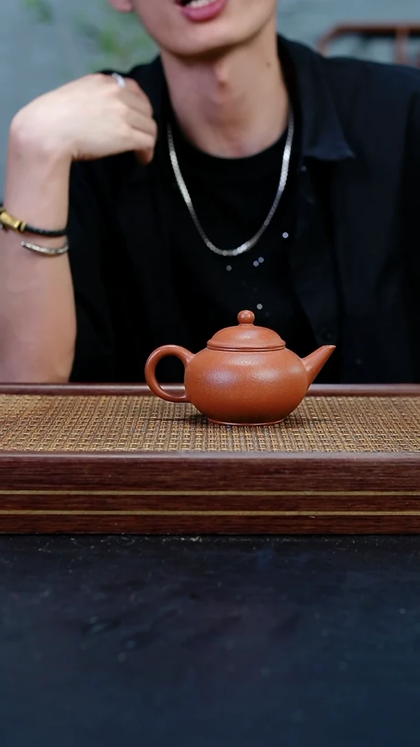 茶壶紫砂ZKF红降坡水平
