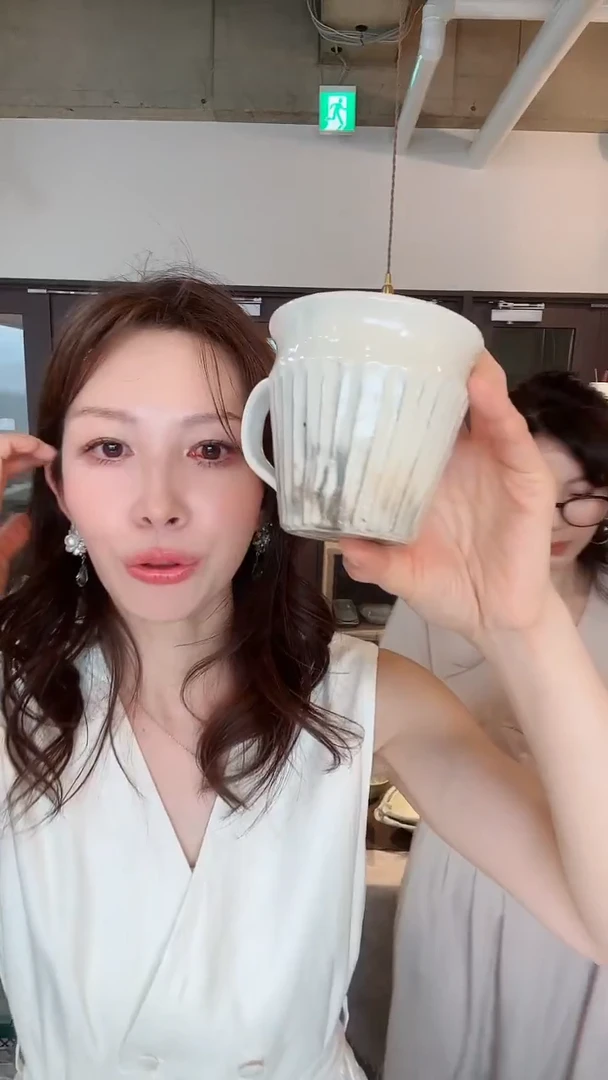 杯【古谷】粉引经典马克杯*1(黑点随机)