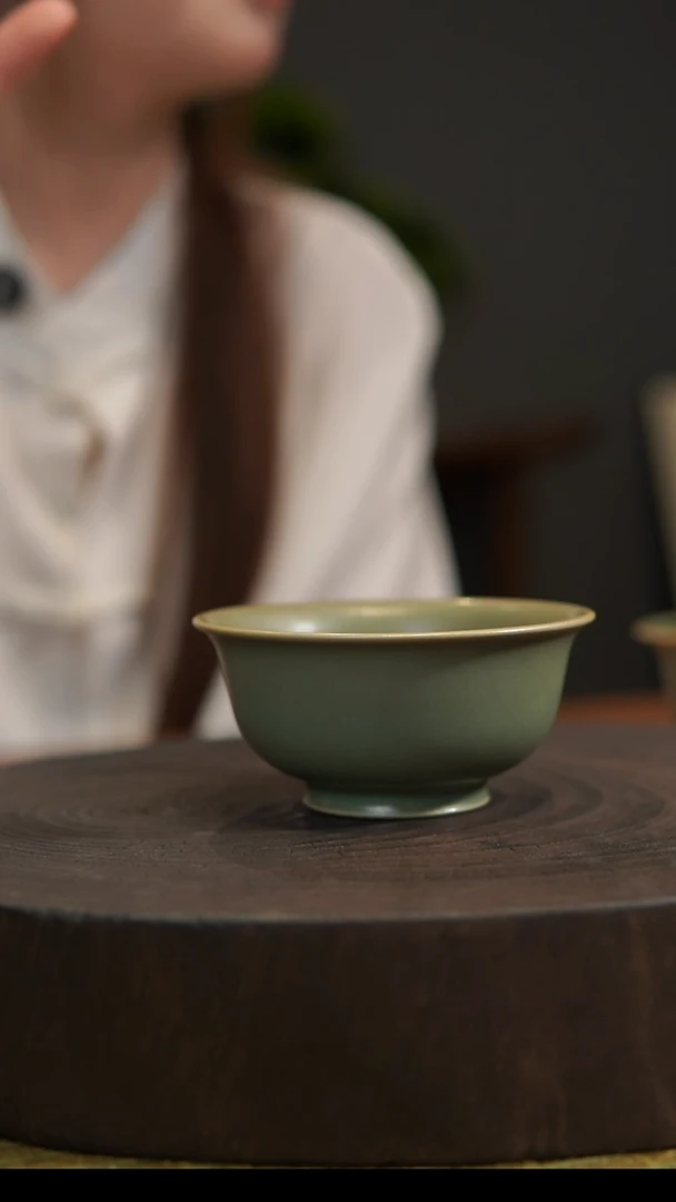 杯子压手杯 汝州原产地  原矿老釉