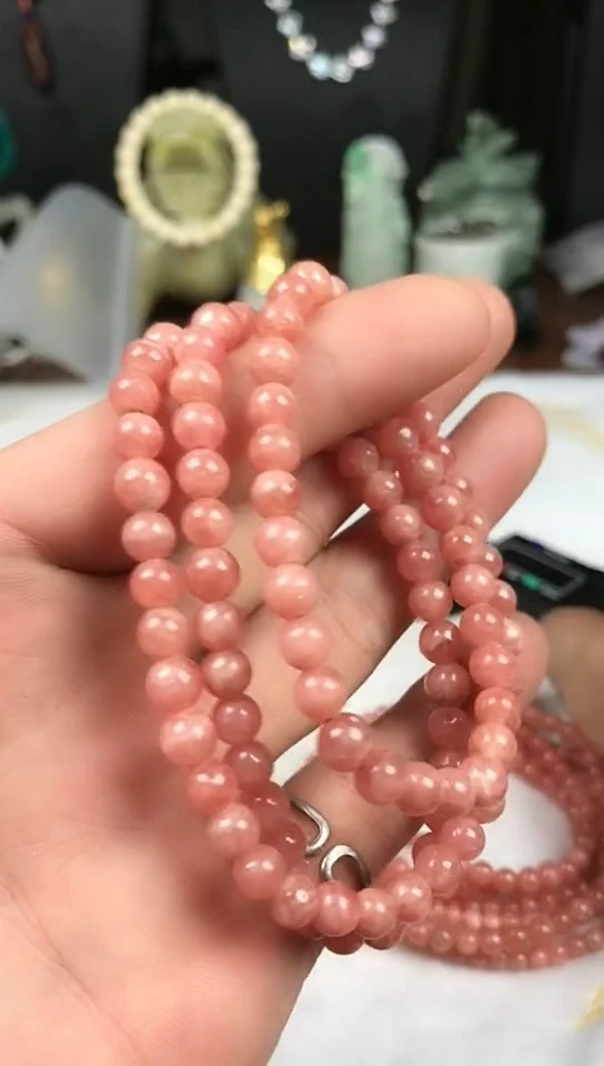 合金菱锰矿（红纹石）手绳手串6