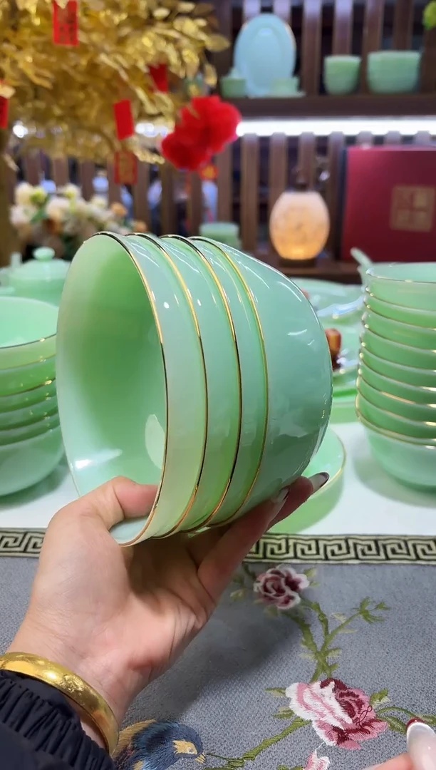 玉瓷5.5英寸饭碗4个