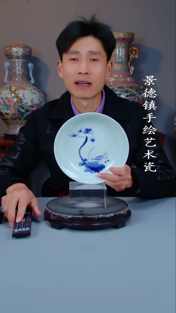 摆件陶瓷景德镇手工手绘陶瓷摆件5