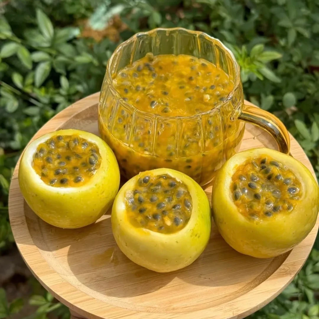 广西钦蜜九号黄金百香果 香甜营养多汁口感