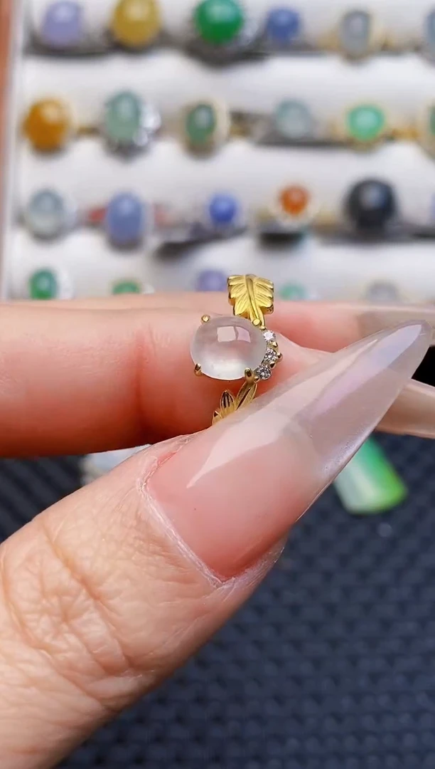 银S925镶嵌戒指翡翠3139