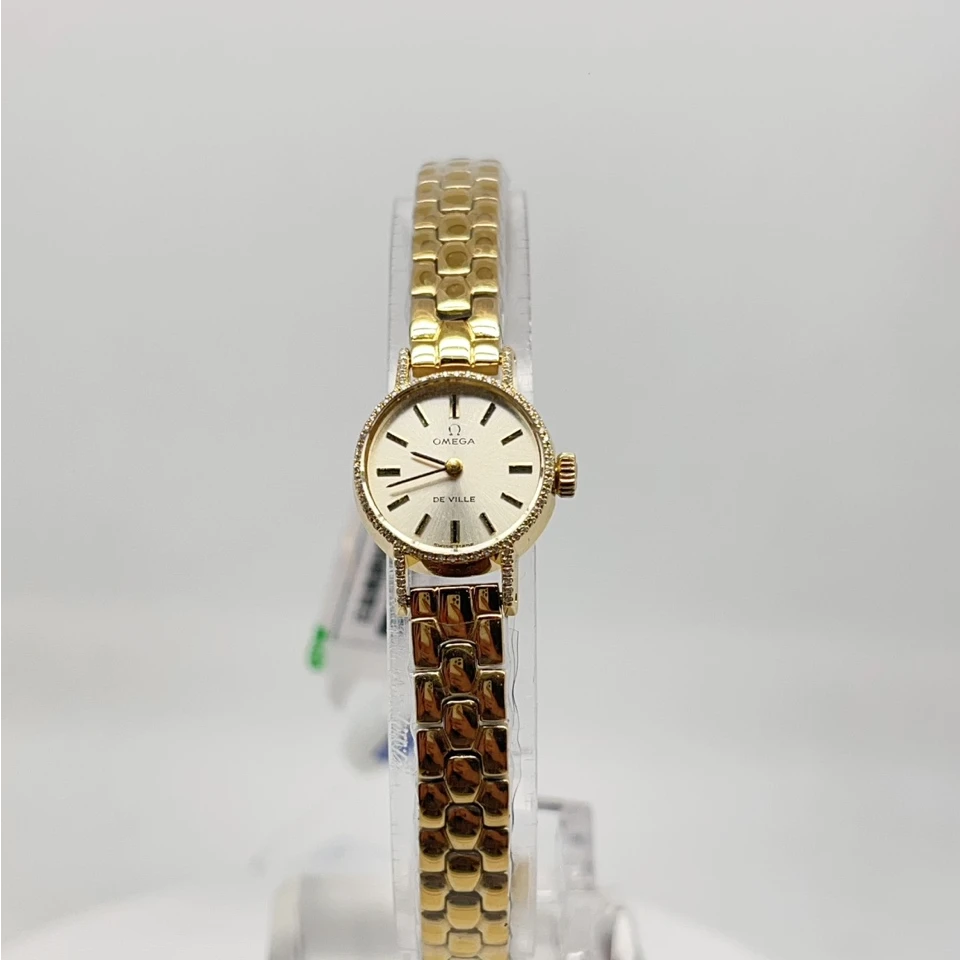 95新 Omega/欧米茄  手动机械后钻17mm/公价32999/wh9636