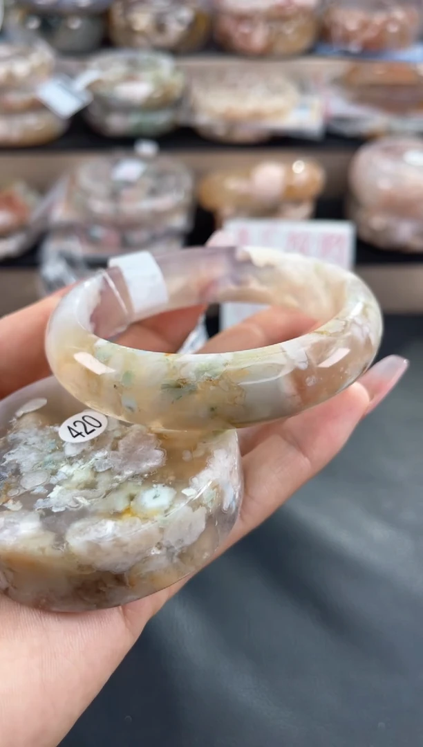 未镶嵌手镯石英质玉61（赠品镯心 不保证完美）