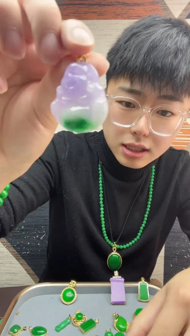 【闪购商品】翡翠戒指14K金镶嵌016翡翠佛公吊坠