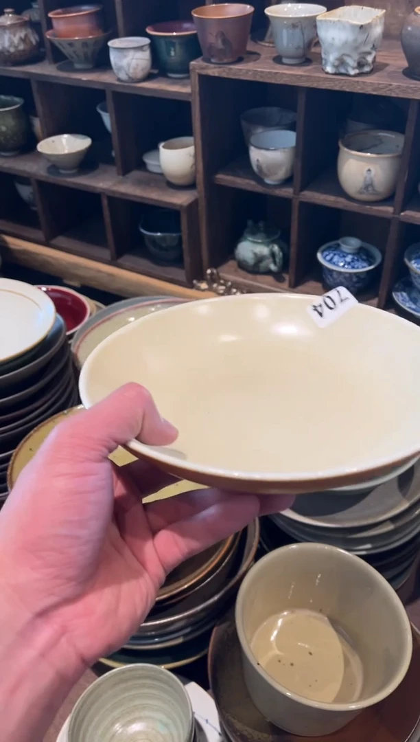 【闪购商品】瓷片704微瑕酷金锅盘