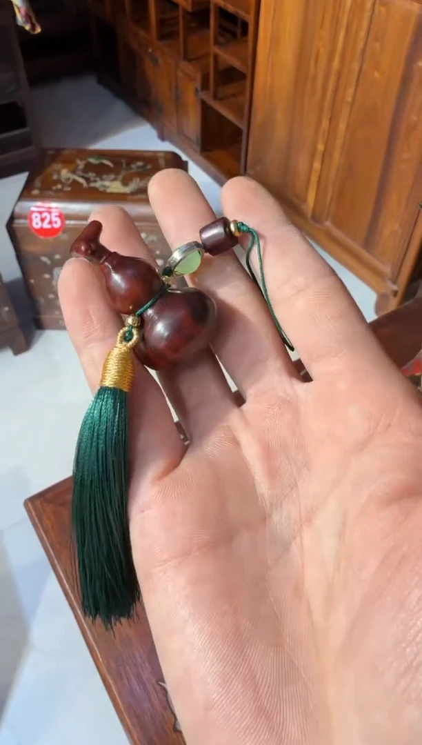 木木头款小叶紫檀葫芦挂件35.8