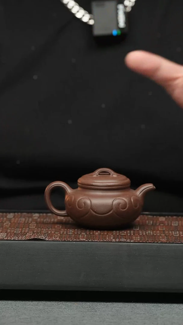 茶壶紫砂五堂 仿古如意-90cc