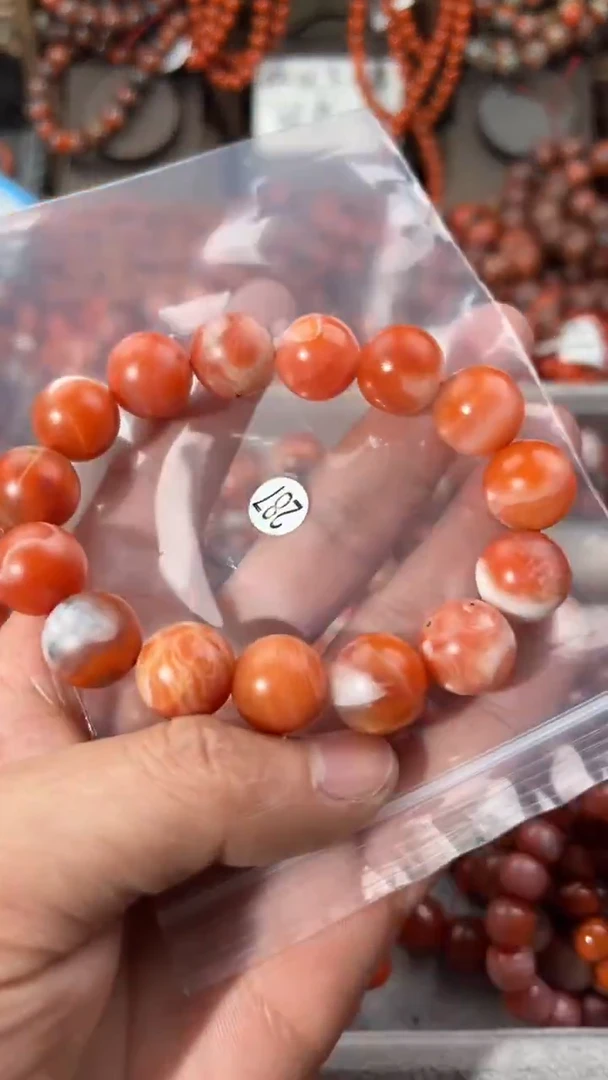 南红玛瑙手串未镶嵌14