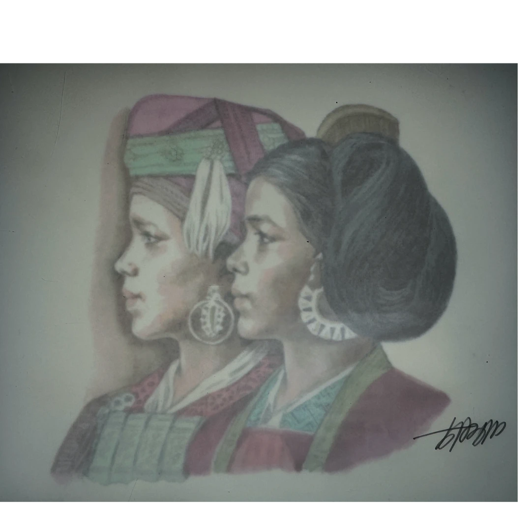 四版1元+胡福庆彩色水印艺术品