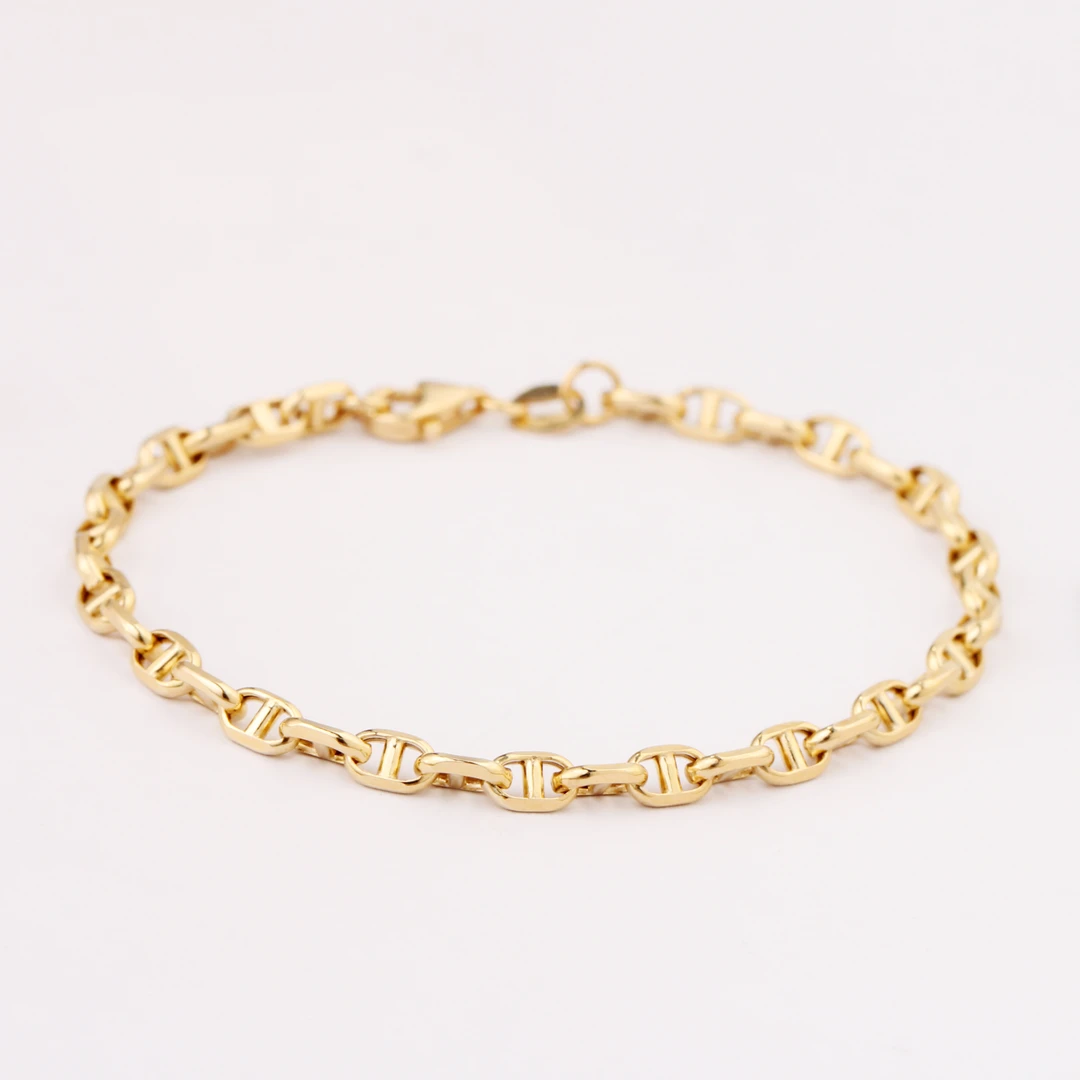 18K金猪鼻子手链16cm