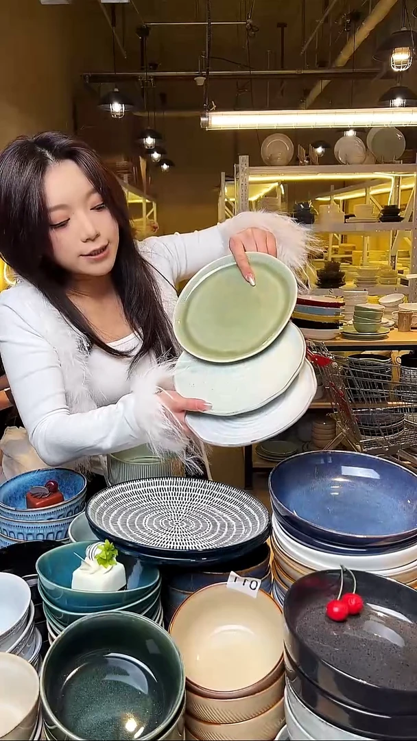 瓷11外贸尾货窑变釉下彩默认微瑕