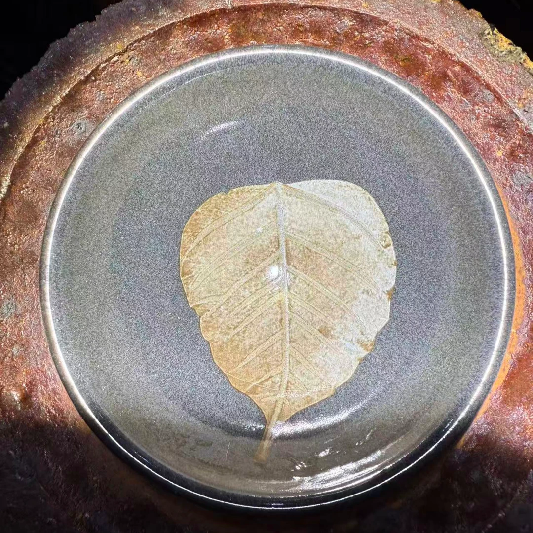 建窑建盏 大叶有成 灰贝 高端茶器主人杯 电烧 A