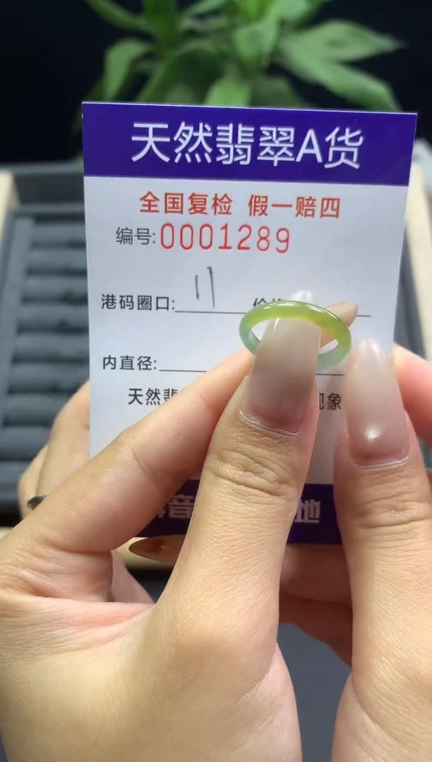 未镶嵌戒指翡翠天然  1289