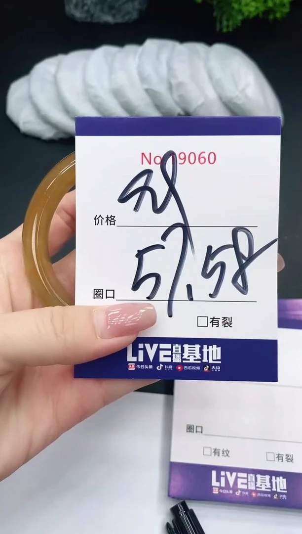 未镶嵌手镯翡翠19060