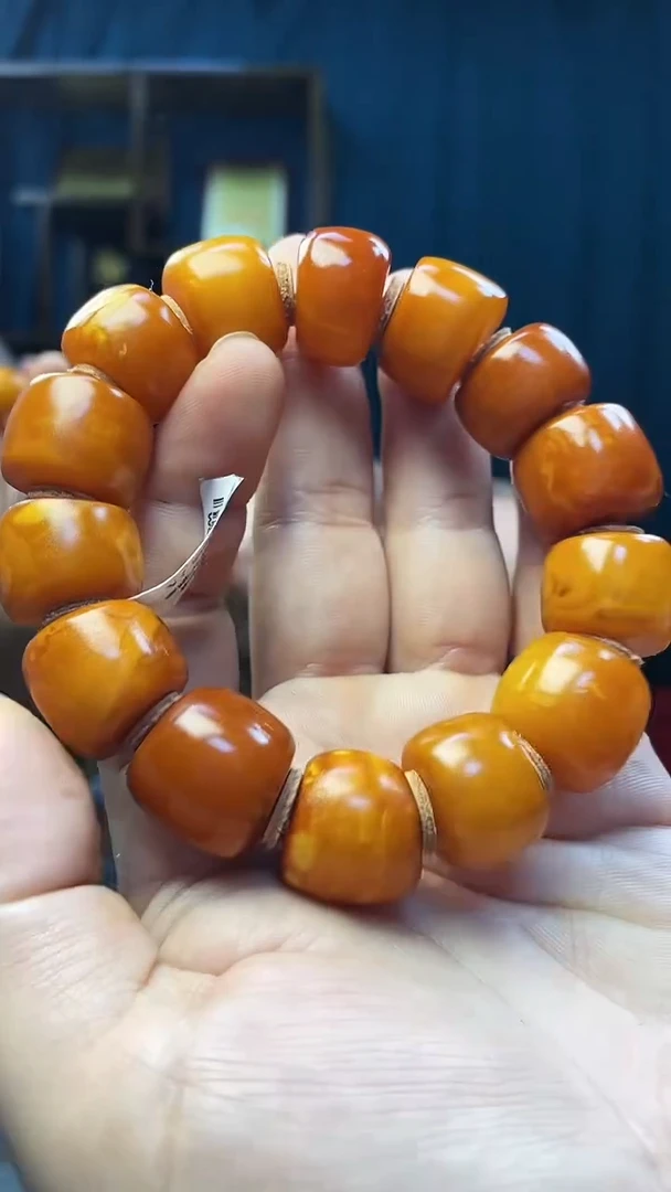 手串琥珀未镶嵌蜜蜡老型手串