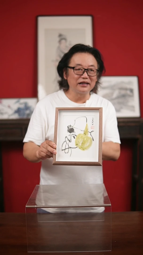 国画手写手绘-10寸摆台