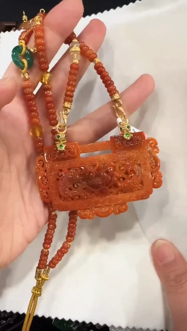 颈饰未镶嵌翡翠国风