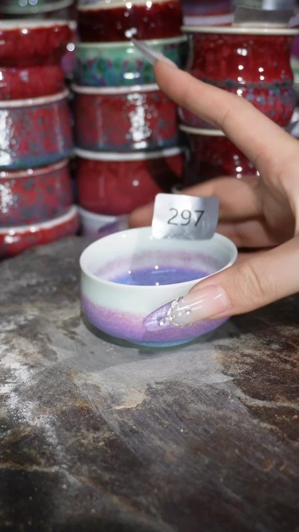 摆件陶精品窑变钧瓷茶器