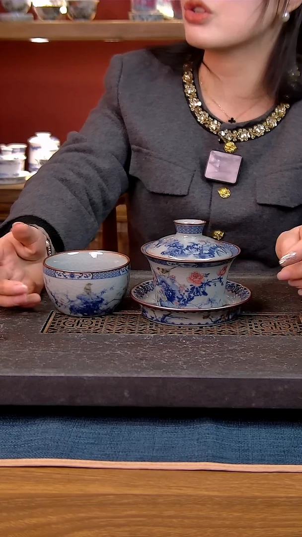 简装家用款2件套 老陶泥开片纹陶瓷茶具