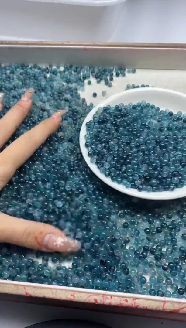 【闪购商品】玛瑙/玉髓颈饰未镶嵌w837蓝水飘花4mm*100颗