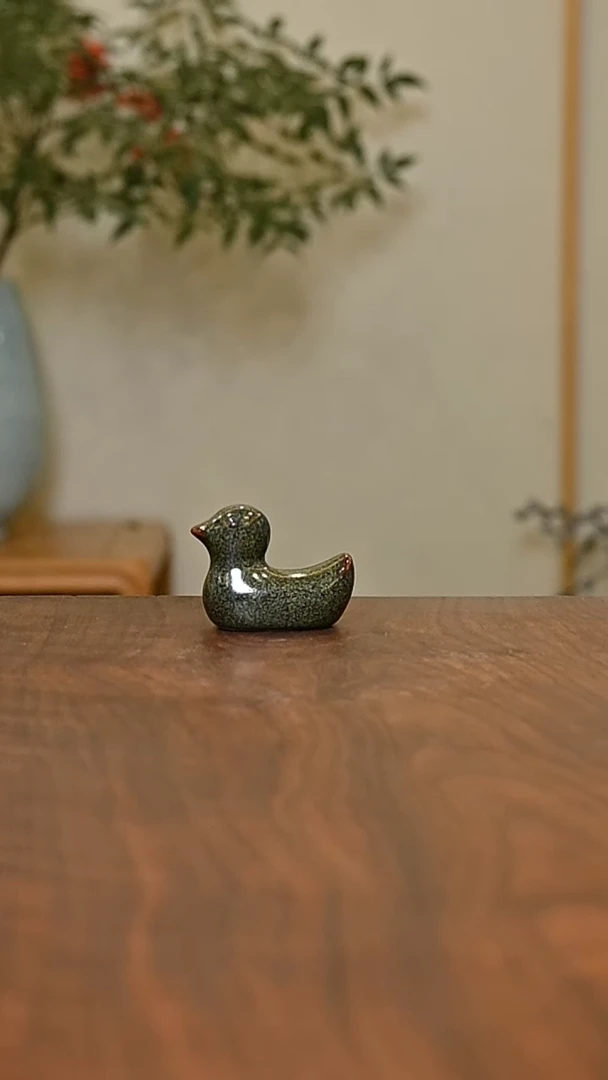 鸭筷架 矿石釉 微瑕 无款
