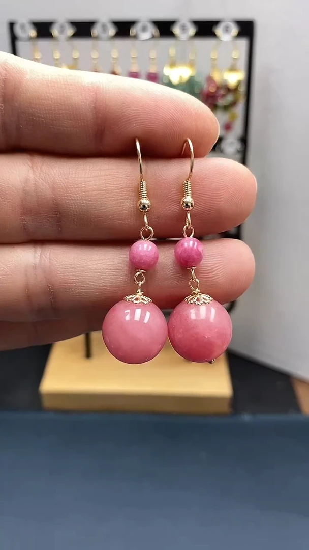 【闪购商品】水晶耳饰银S925镀金镶嵌尺寸14mmQ66