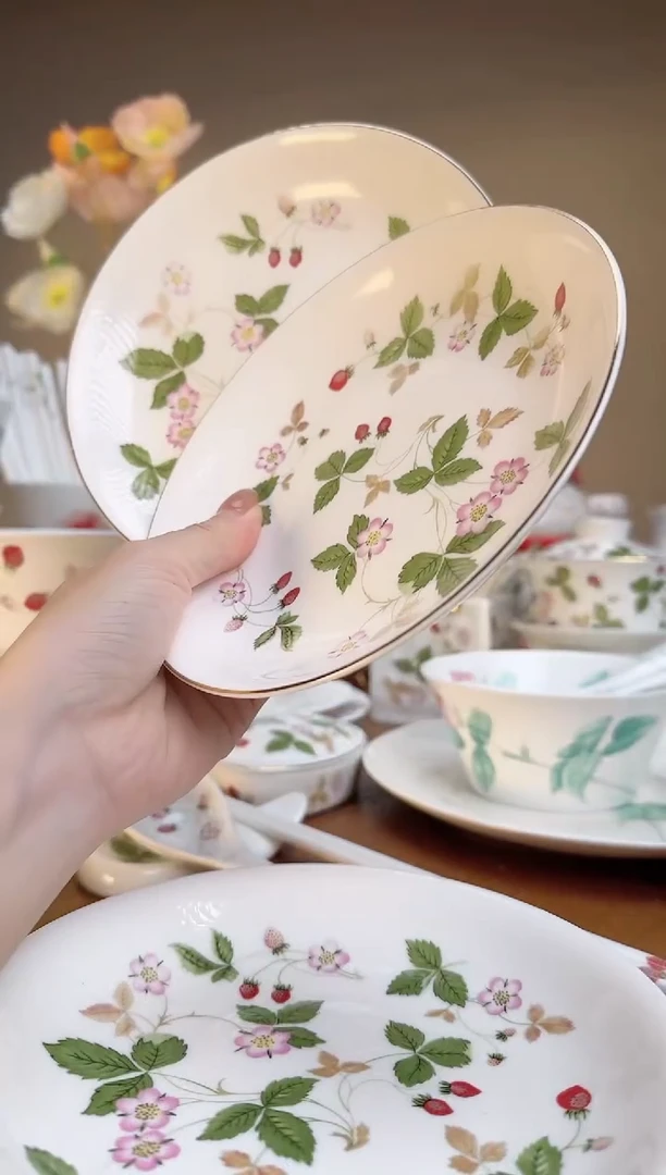 【闪购商品】高骨瓷高骨瓷6.25寸深盘2个