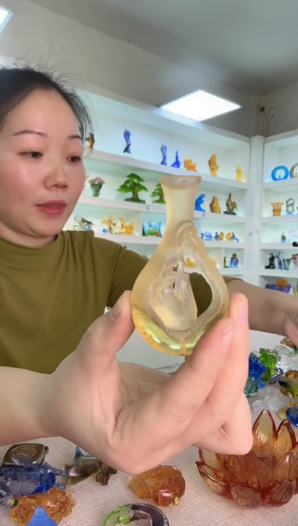 手工艺品琉璃两个