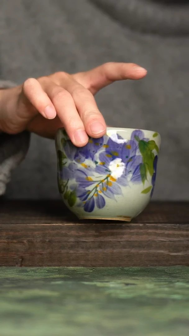 【闪购商品】杯青诗手工手绘瓷器